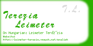 terezia leimeter business card